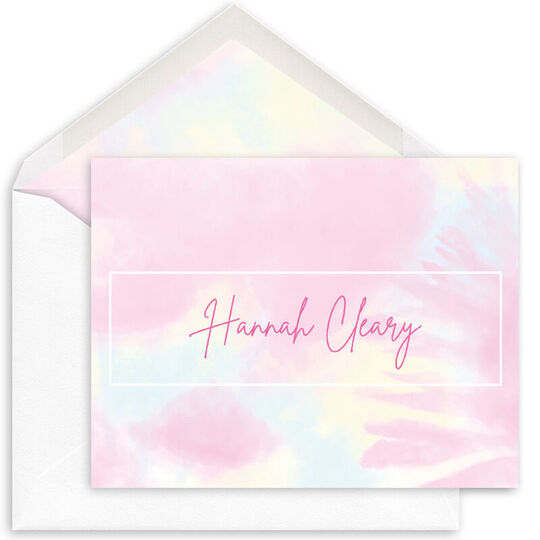 Banner Tie-Dye Folded Note Cards